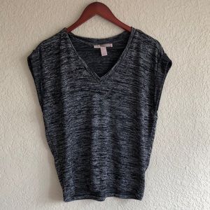 F21 Black/Grey Short Sleeve Top